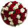 букет из красных и белых роз. Воронеж